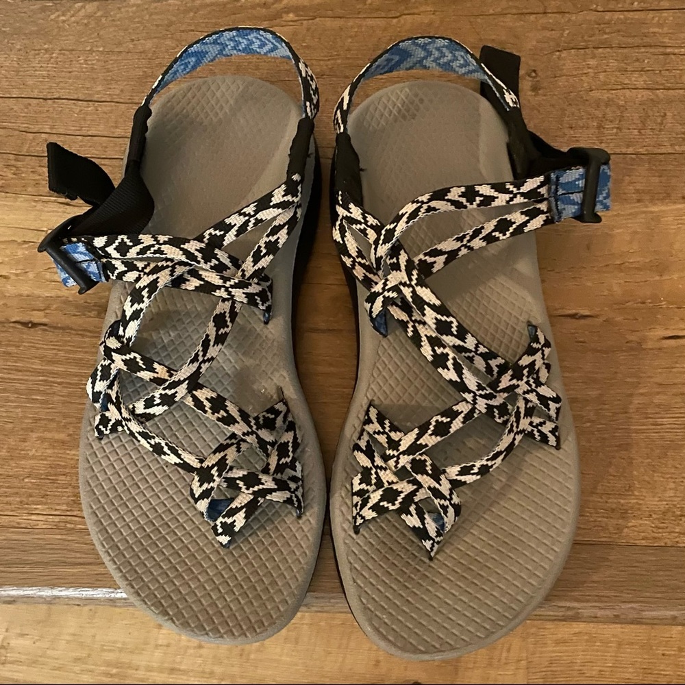 Chacos. Black and white,  like new
